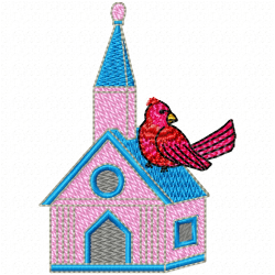 Bird Houses Embroidery Design 8 Bird Houses Embroidery Design 8